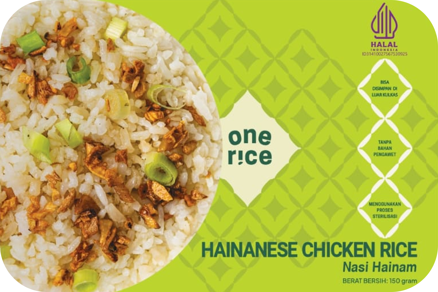 OneRice Hainanese Chicken Rice — Nasi Hainam package